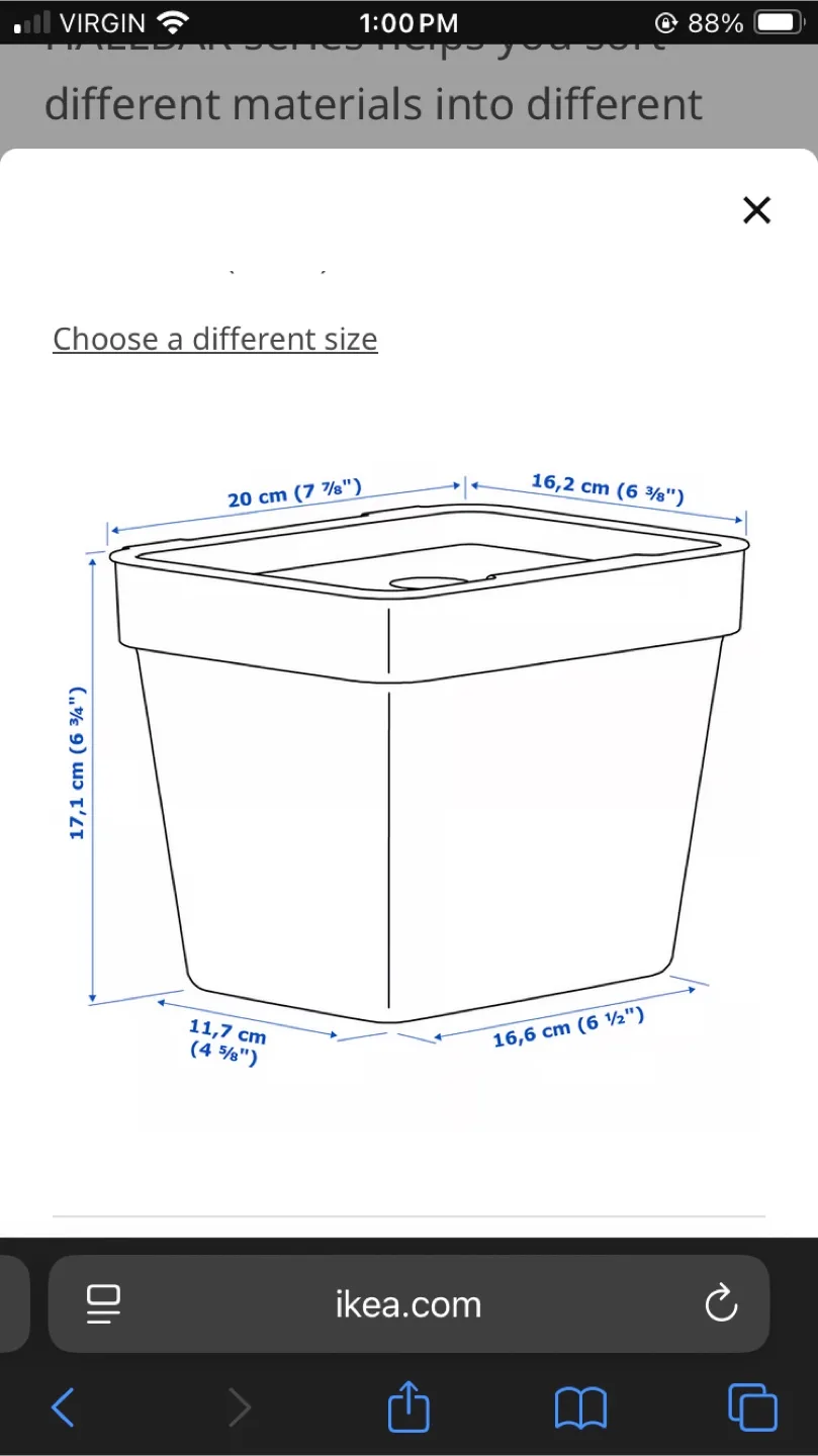 IKEA HÅLLBAR Bin with Lid image indicator(2)