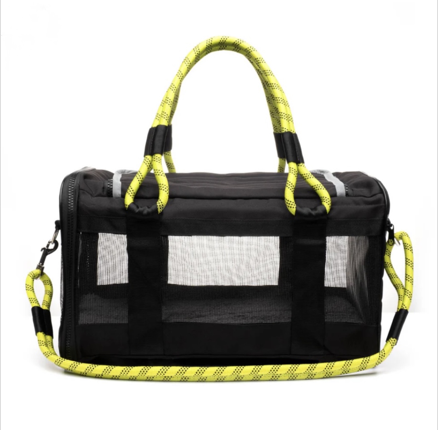 Roverlund Out-Of-Office Black and Yellow Pet Carrier