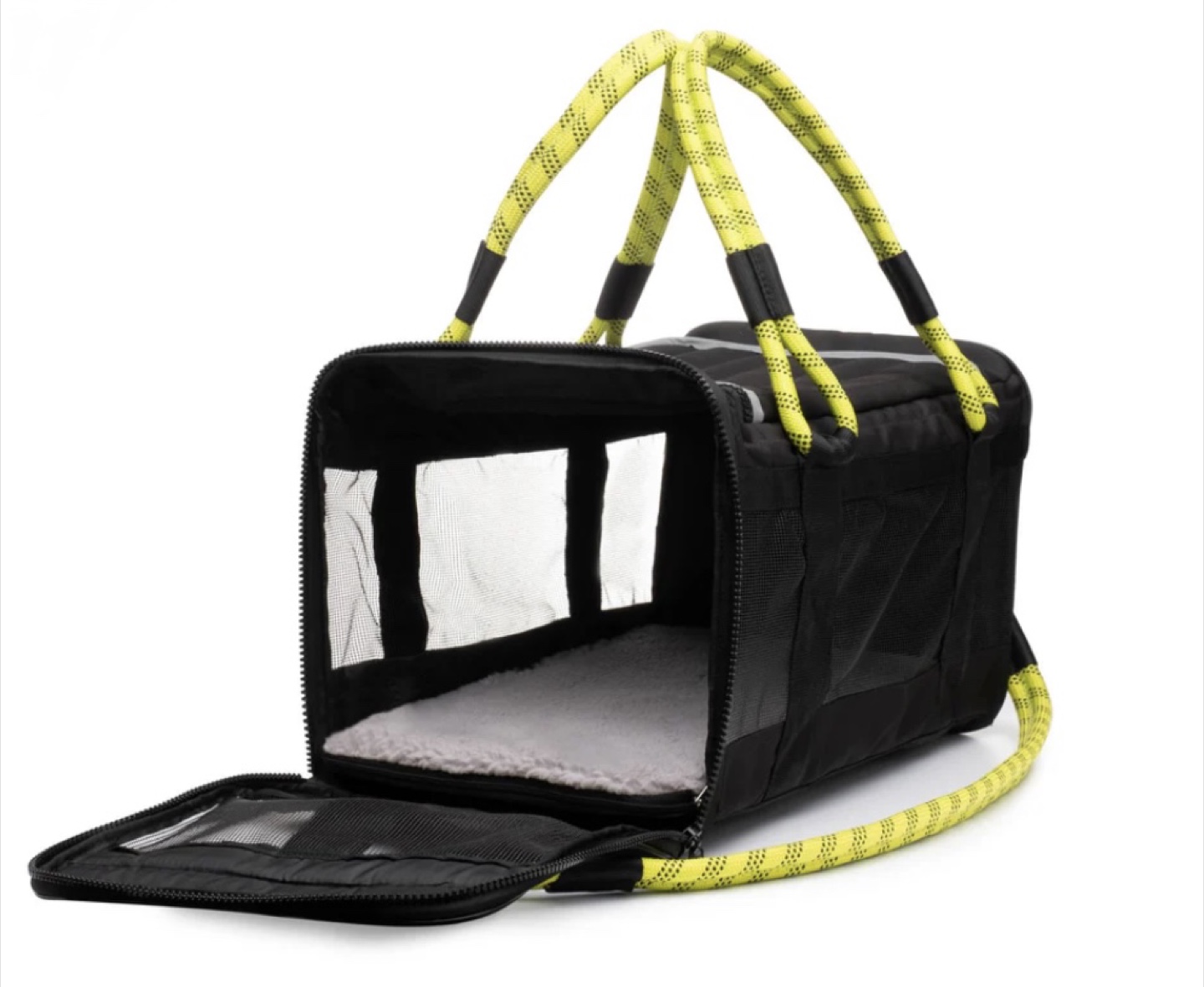 Roverlund Out-Of-Office Black and Yellow Pet Carrier - photo 2