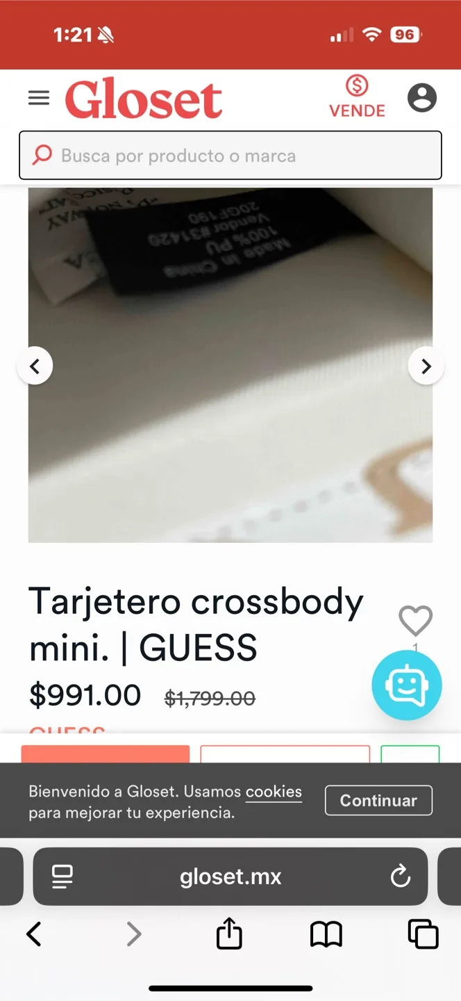 Guess Mini Crossbody Purse(brown color) image indicator(6)