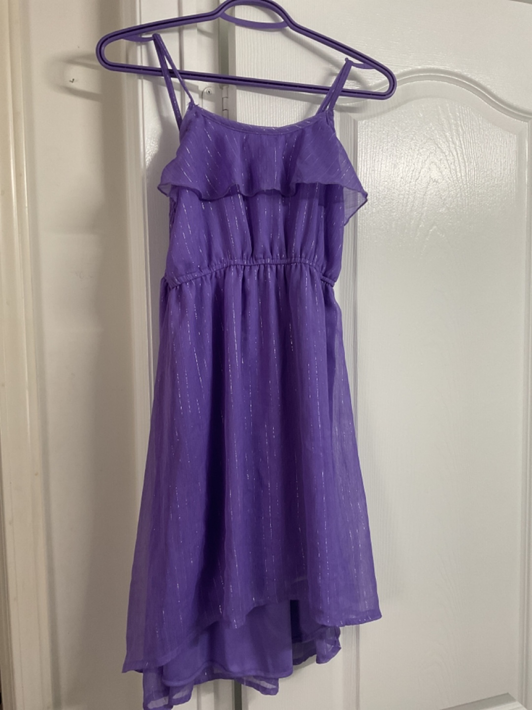Girls’ Purple Dress with Sparkle Accents - Size 10/12