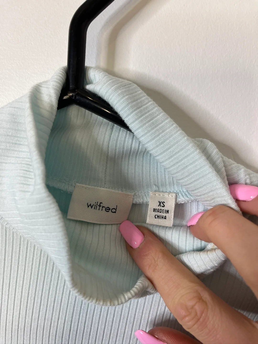Wilfred Light Blue Turtle Neck Top image indicator(3)
