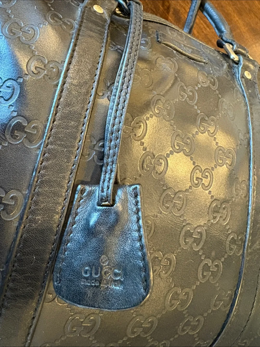 Gucci Black Leather Bag image indicator(5)