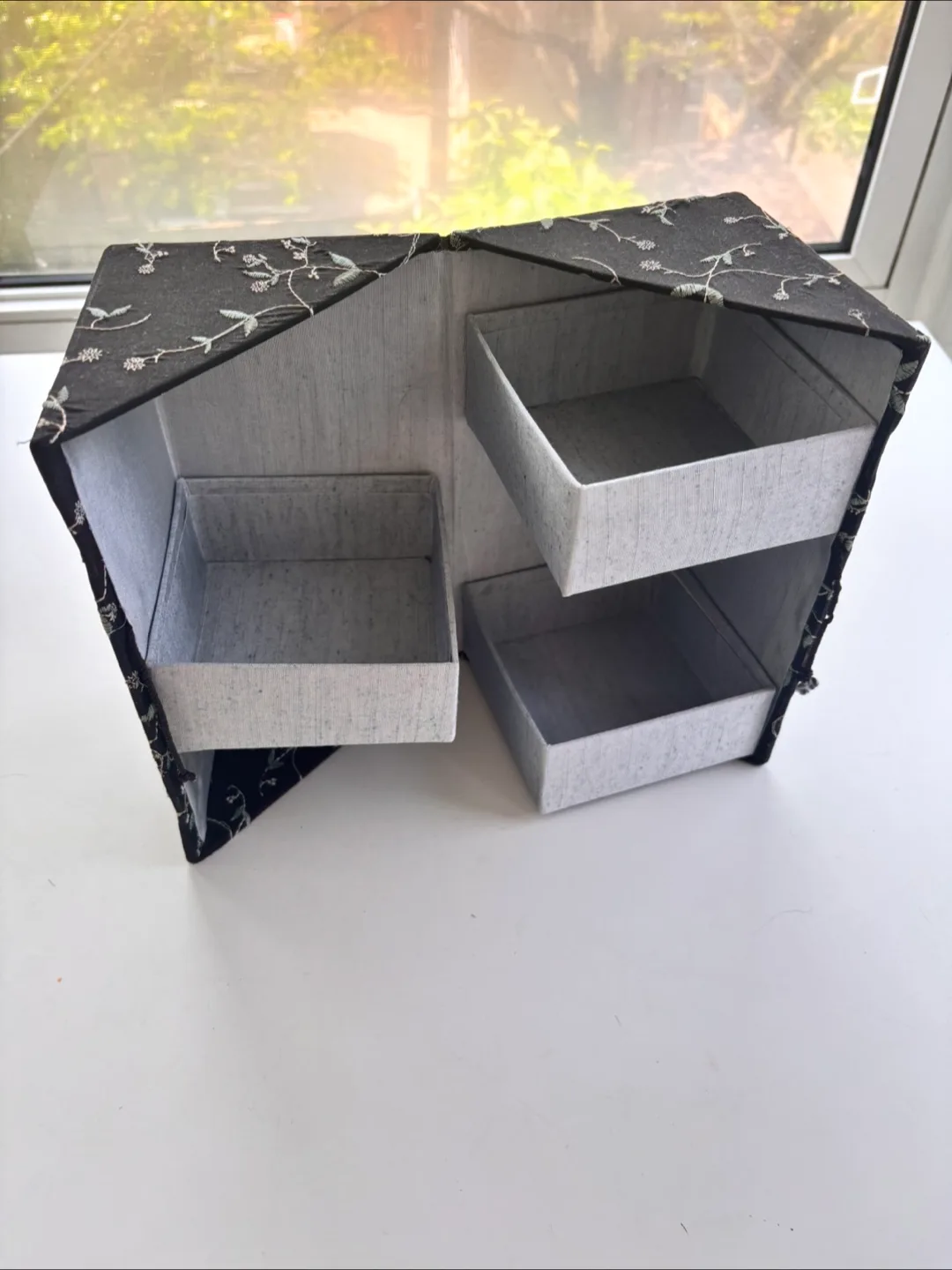 Black Floral Storage Box thumbnail