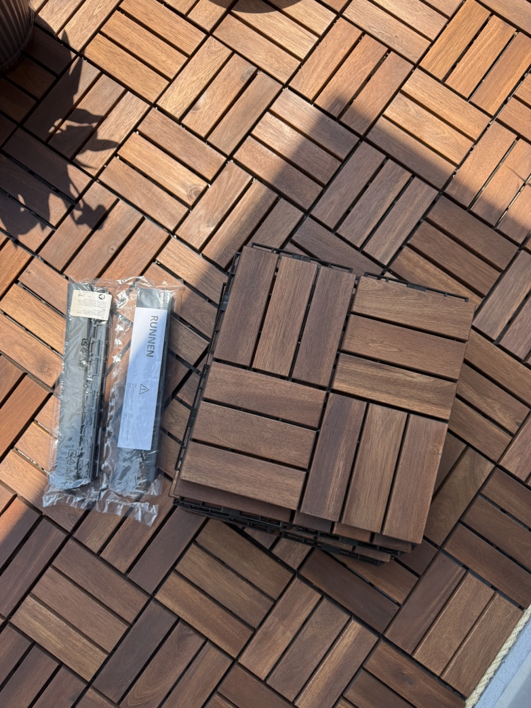 IKEA RUNNEN Wood Deck Tiles