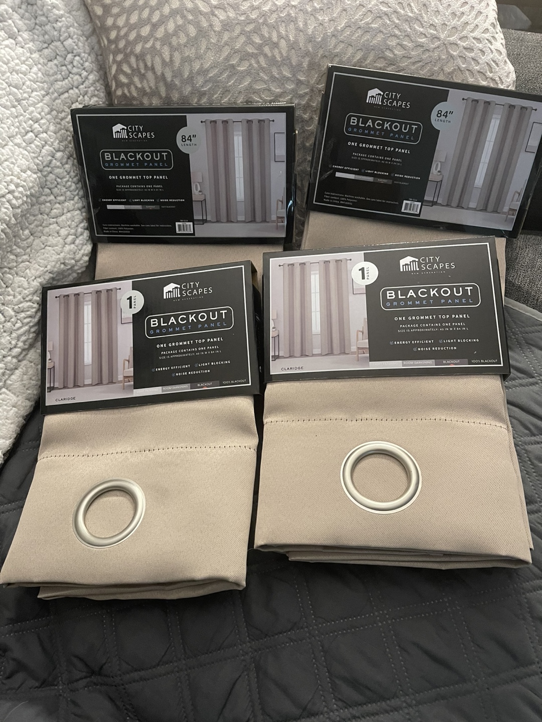 New Blackout Grommet Top Panel Curtains - photo 3