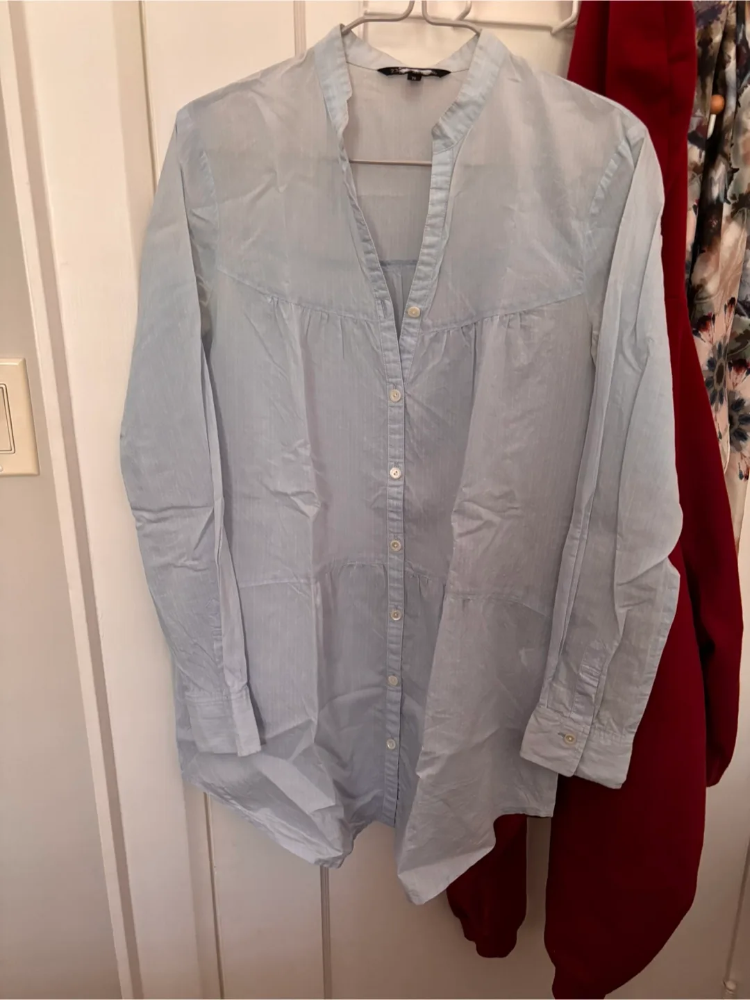 Blue Button-Up Shirt