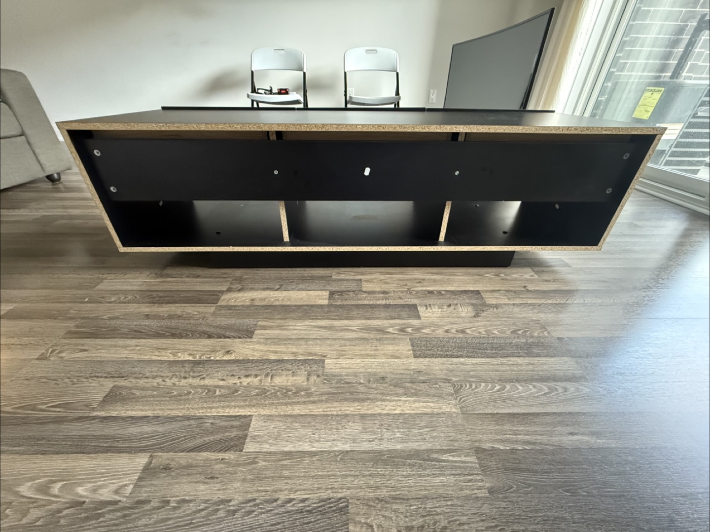 Modern Black TV Stand - photo 4