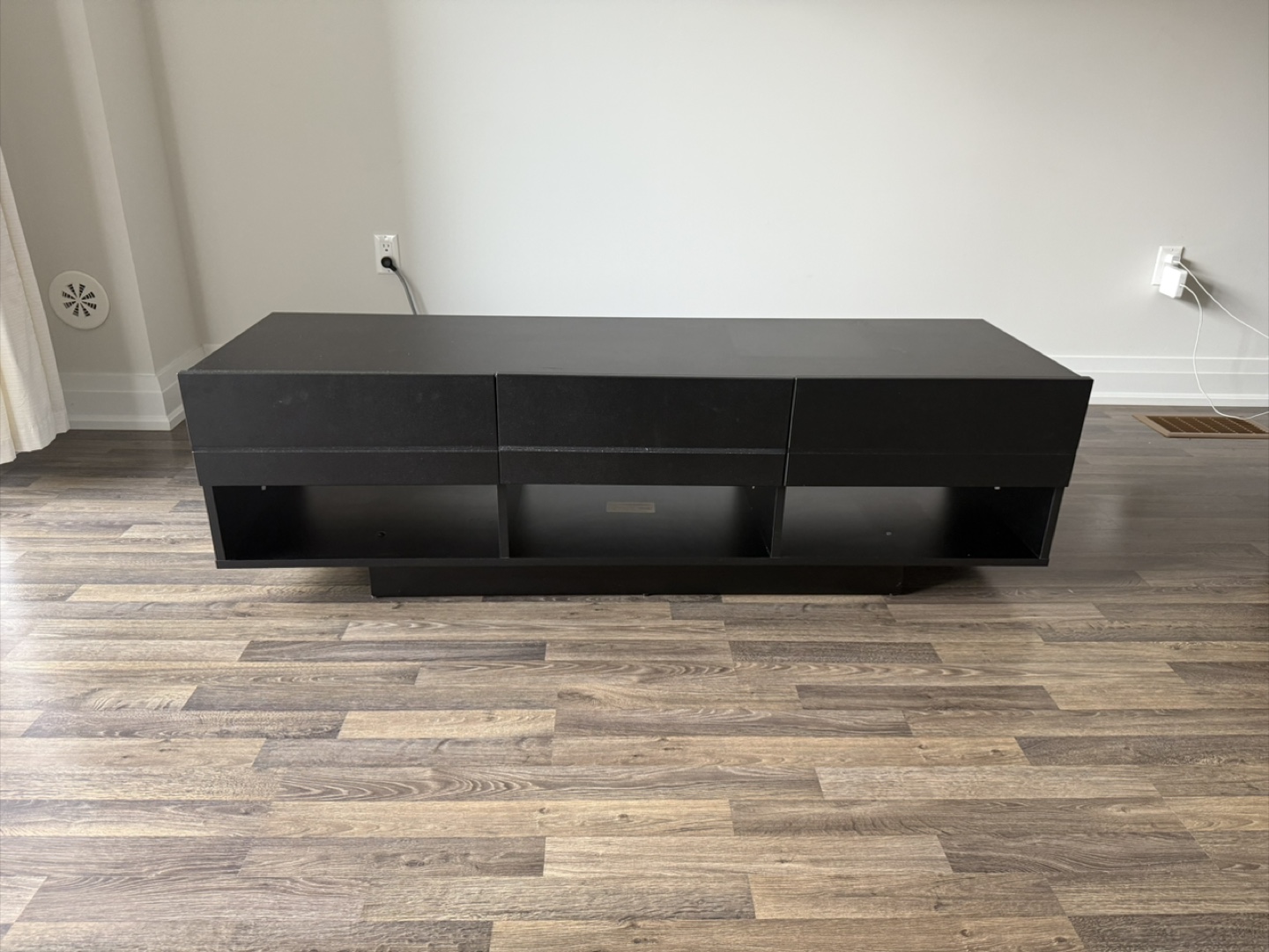 Modern Black TV Stand - photo 2