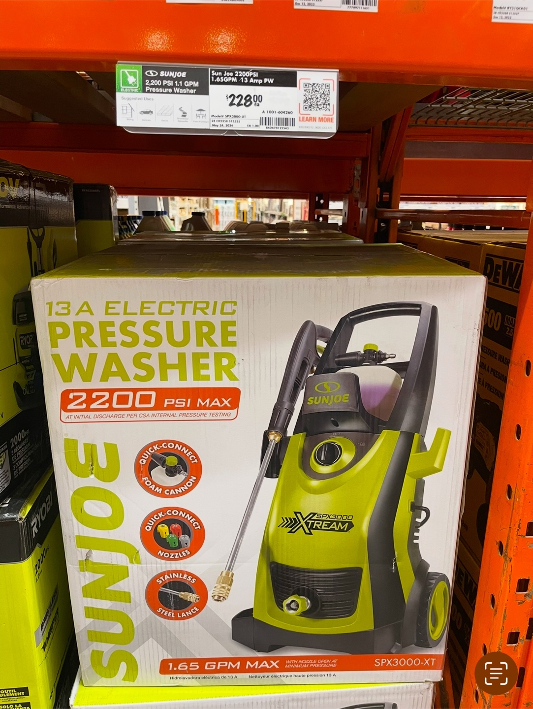 Sun Joe SPX3000-XT Electric Pressure Washer