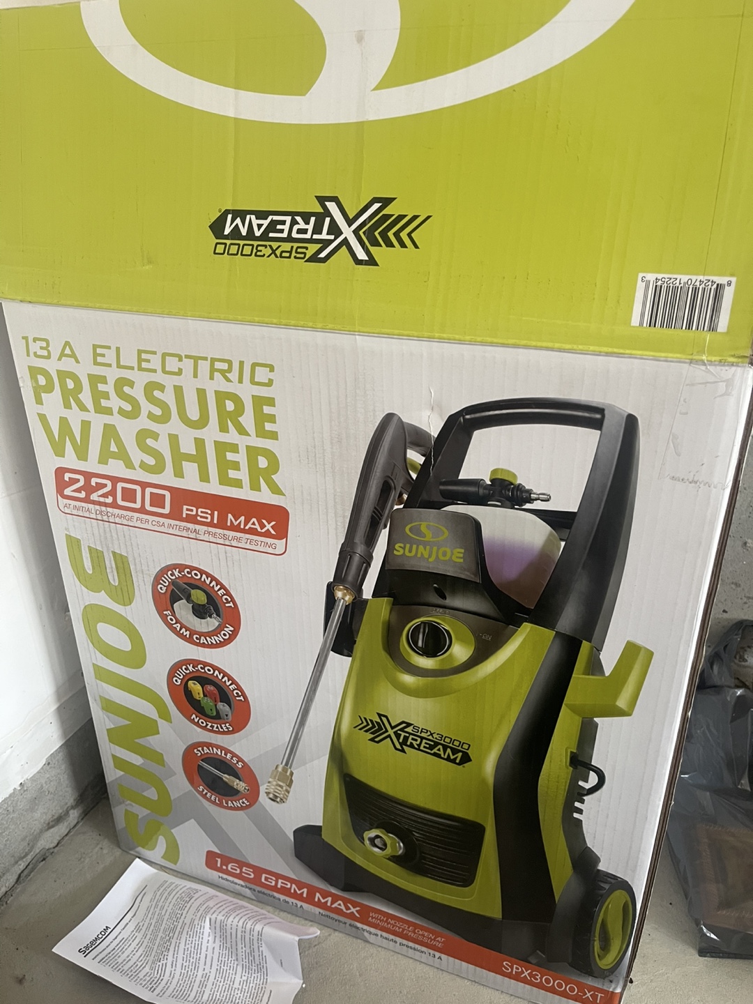 Sun Joe SPX3000-XT Electric Pressure Washer - photo 2