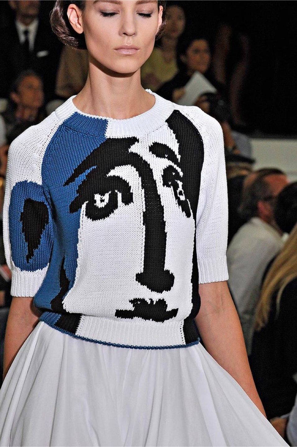 Face Knit short sleeve Sweater - photo 3