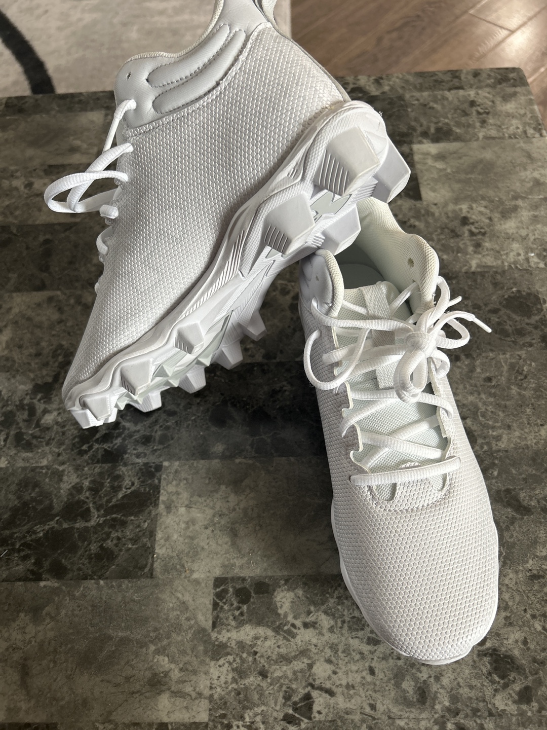 Under Armour White Cleats 6Y