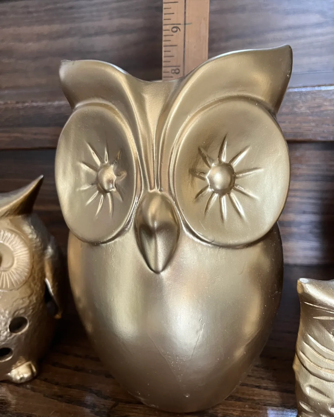 Gold Owl Figurines Set image indicator(3)