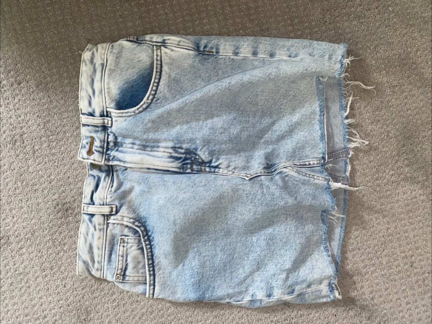 Light Wash Denim Skirt thumbnail