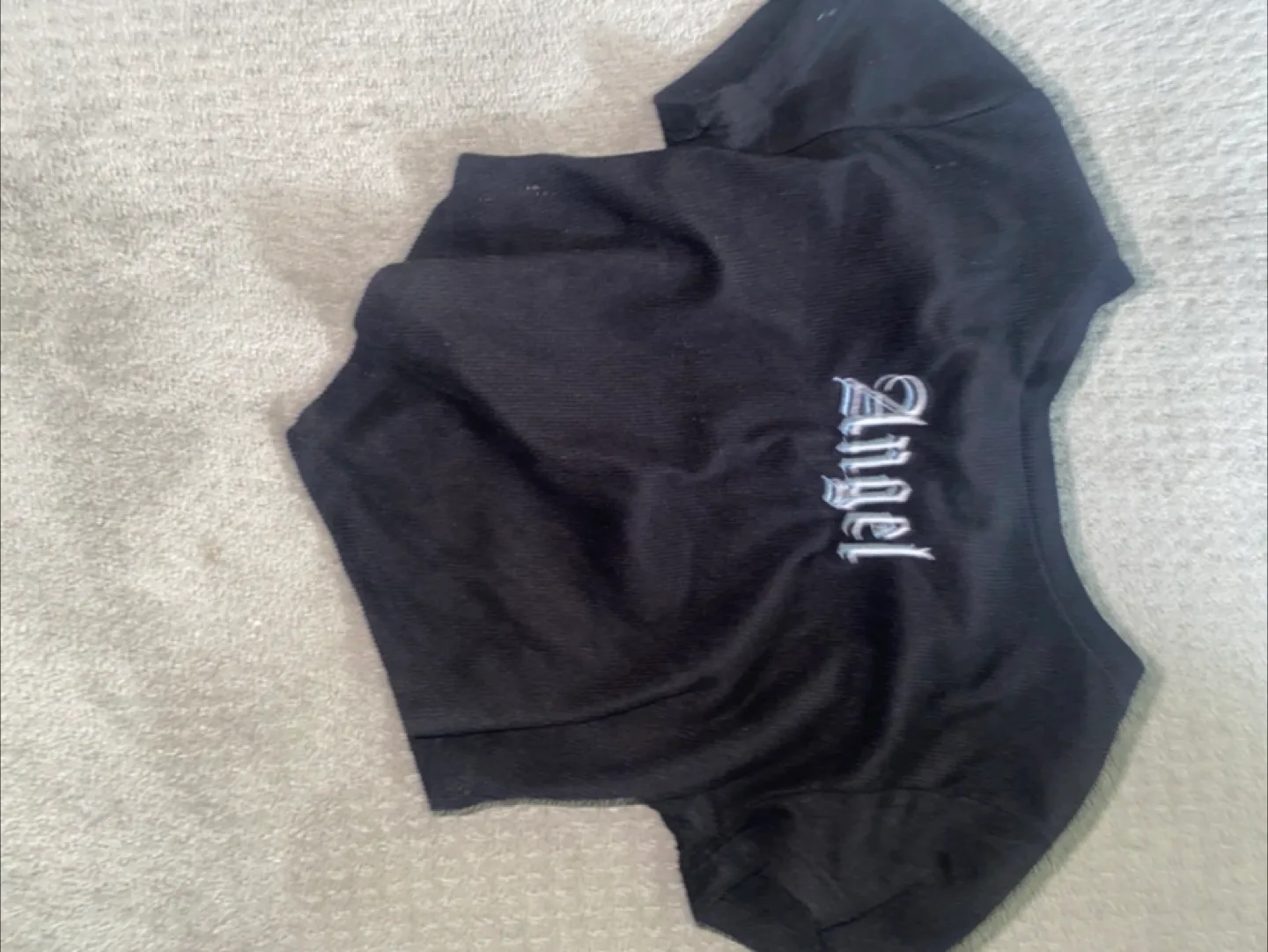 Black Angel Crop Top thumbnail