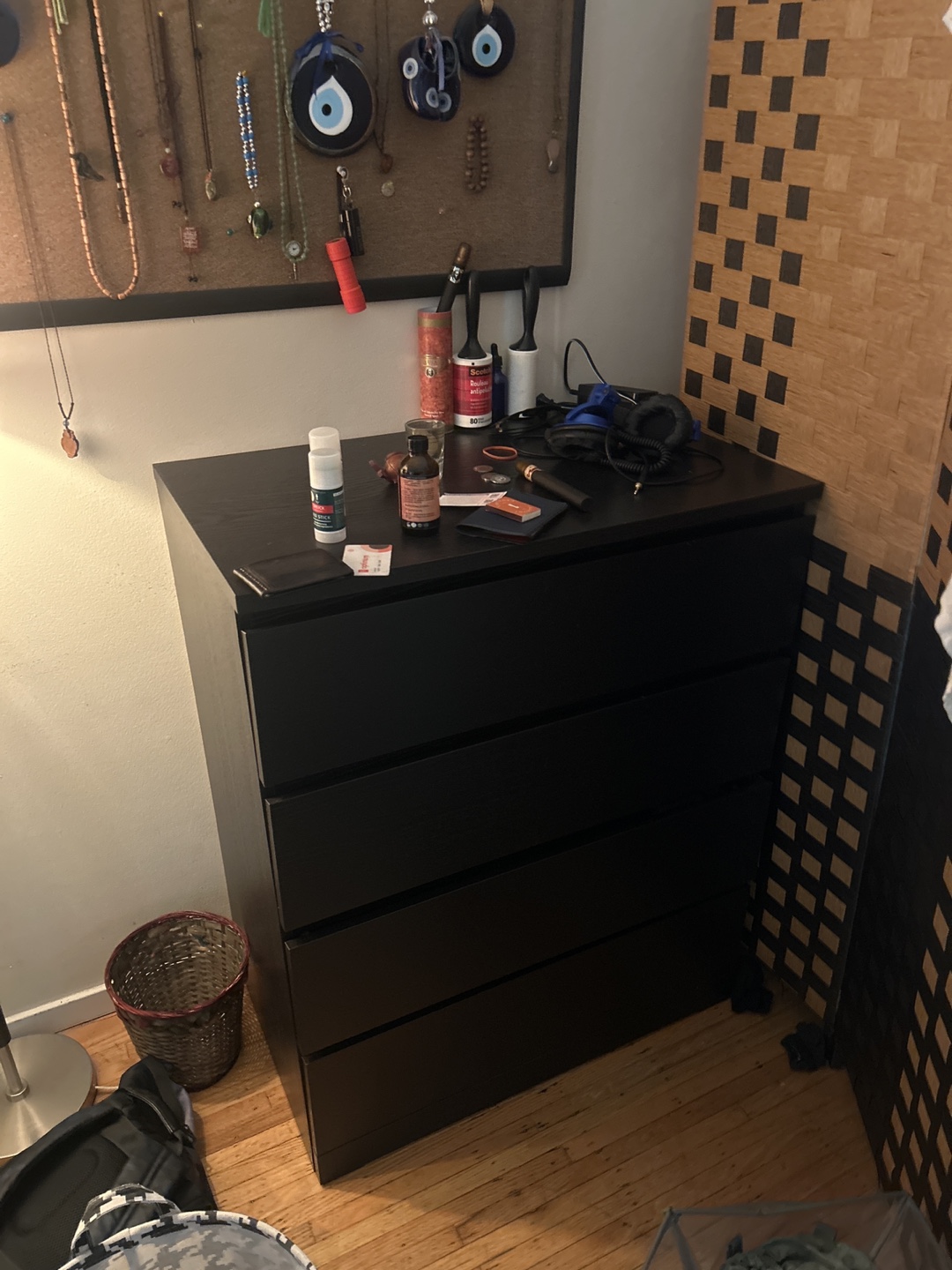 Black Dresser with Drawers
