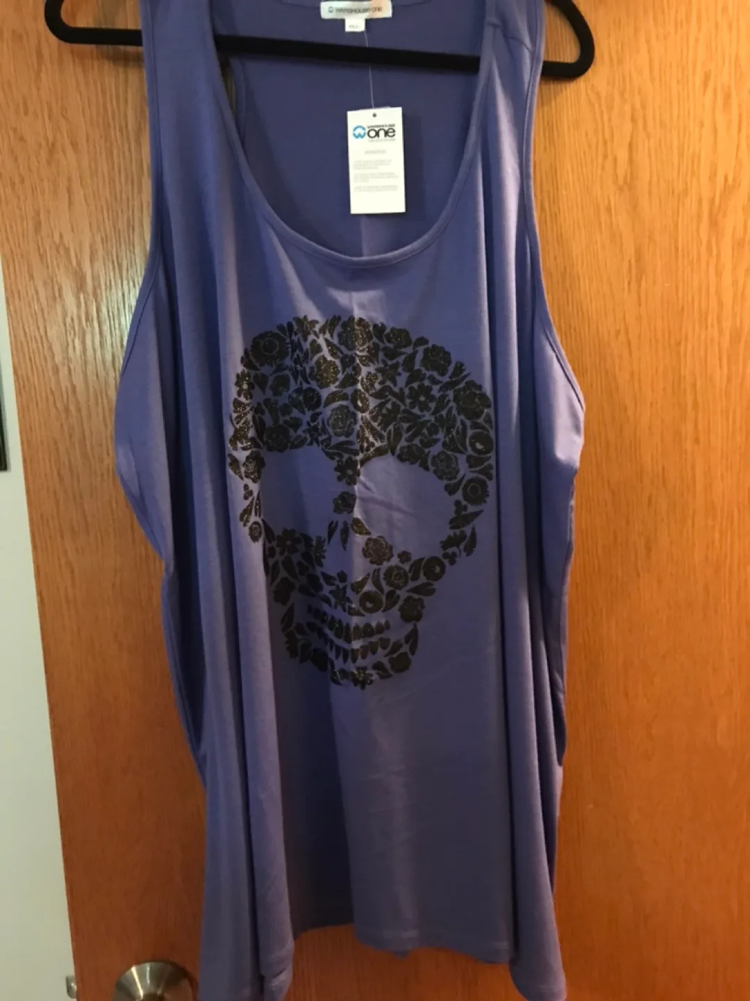 Floral Skull Tank Top 4X