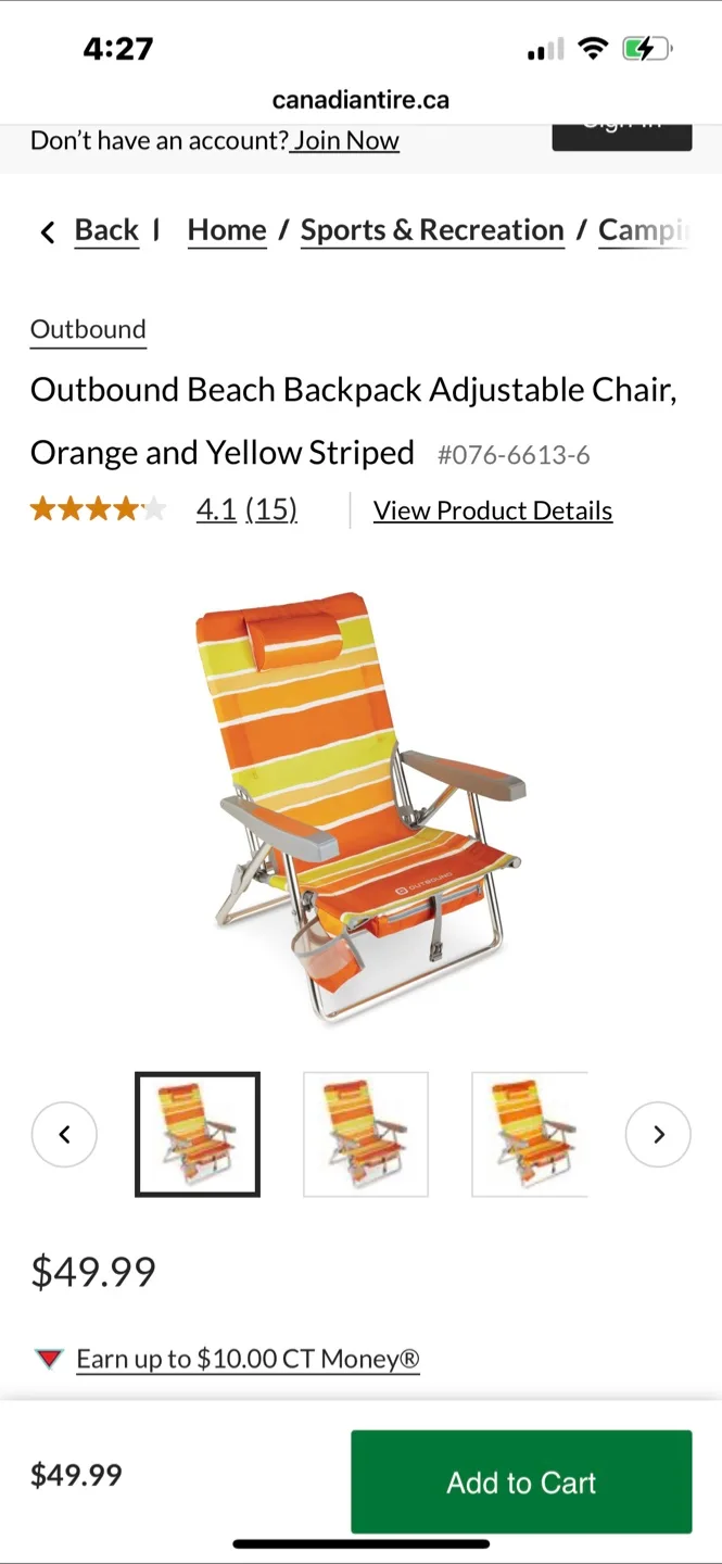 BEACH CHAIRS. OUTBOUND image indicator(8)