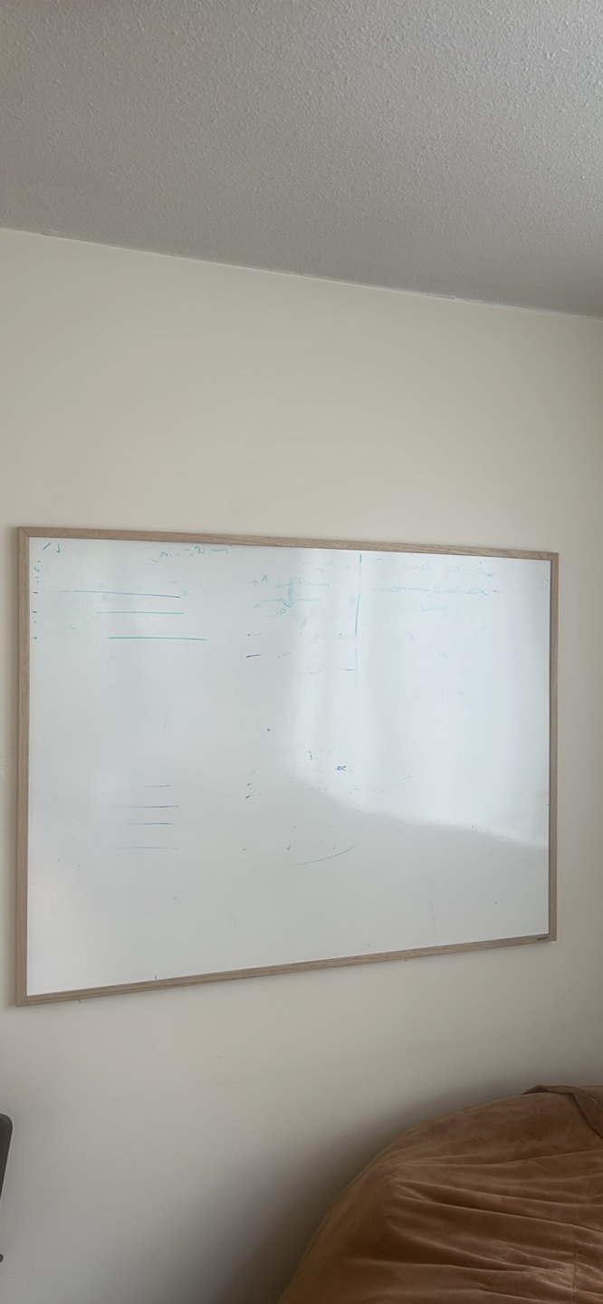 Whiteboard with Wooden Frame