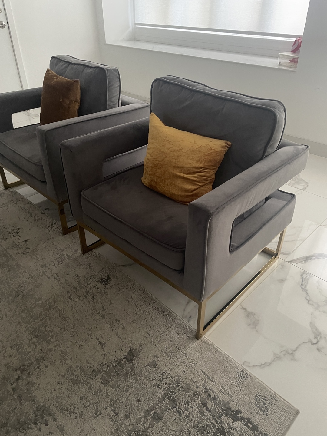 Gray Modern Armchairs