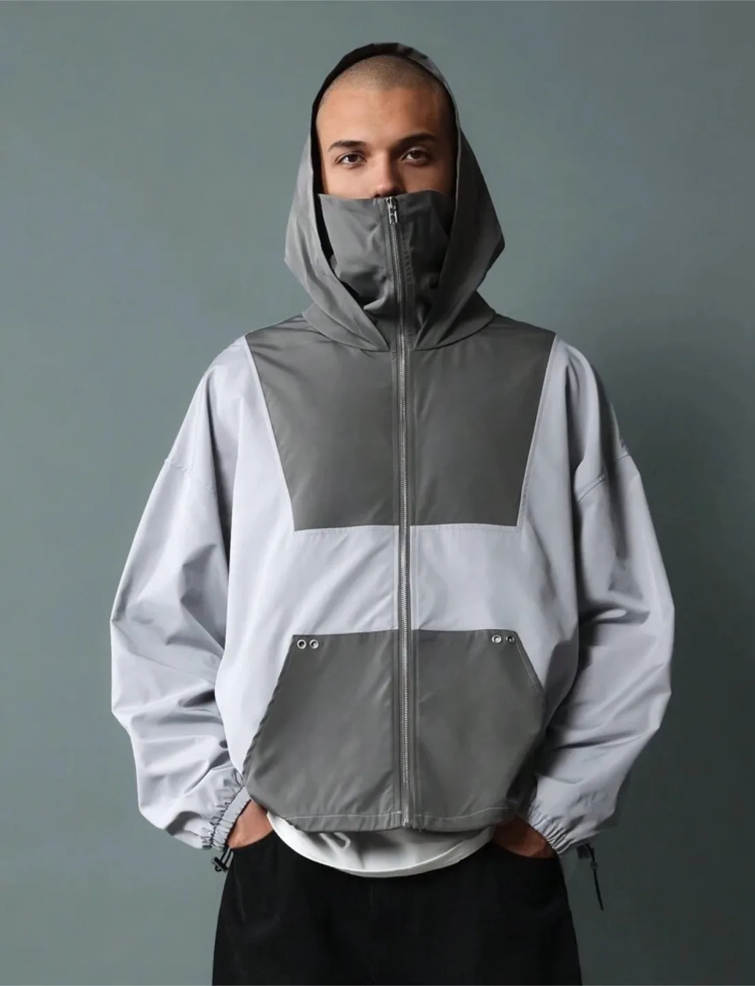 Two-Tone Hooded Jacket thumbnail