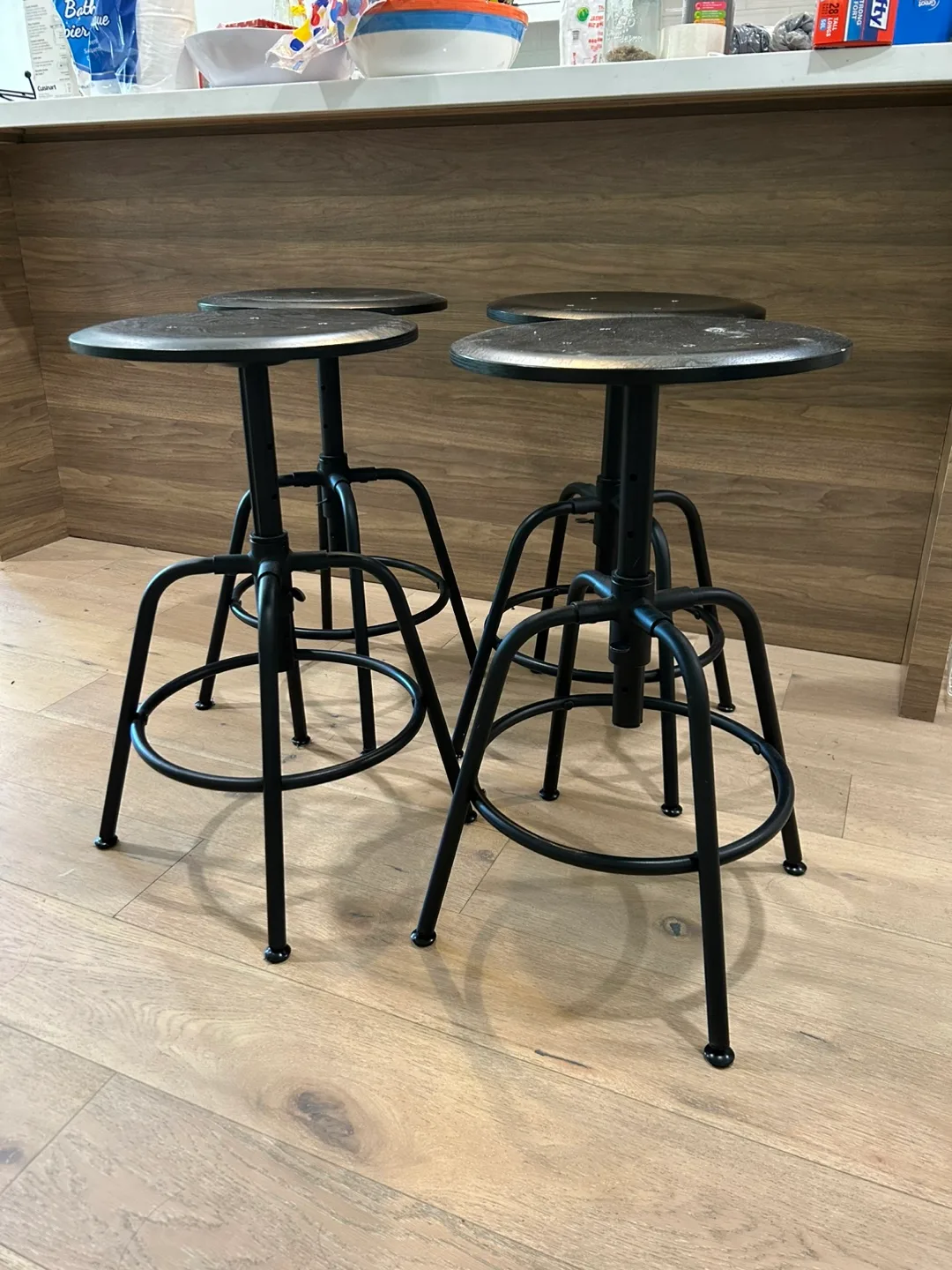 IKEA KULLABERG Industrial Adjustable Stools  need gone today thumbnail