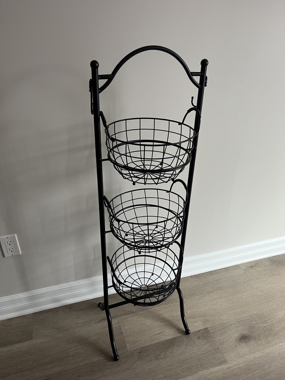 3-Tier Metal Basket Stand