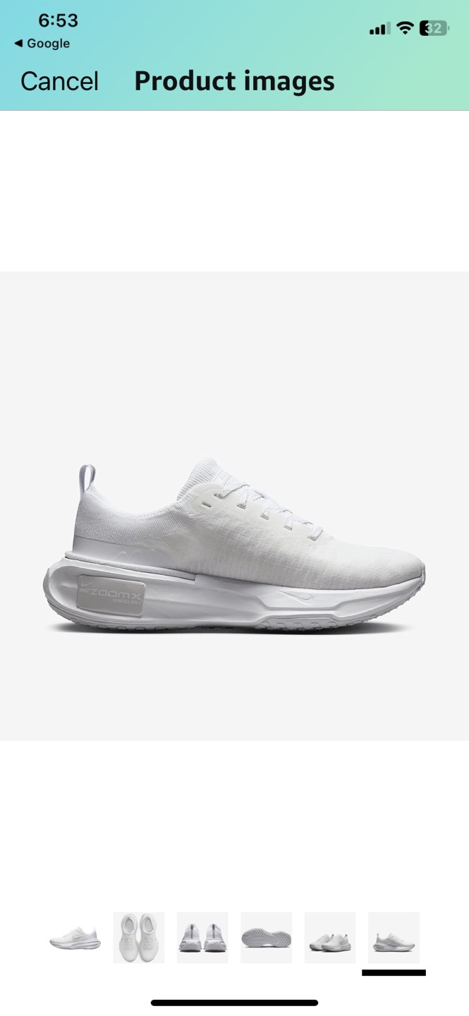 Nike White Running Shoes