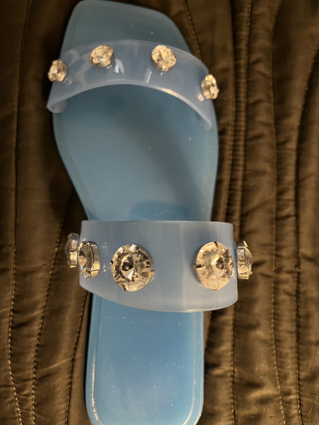 Blue jewelled sandals - photo 3