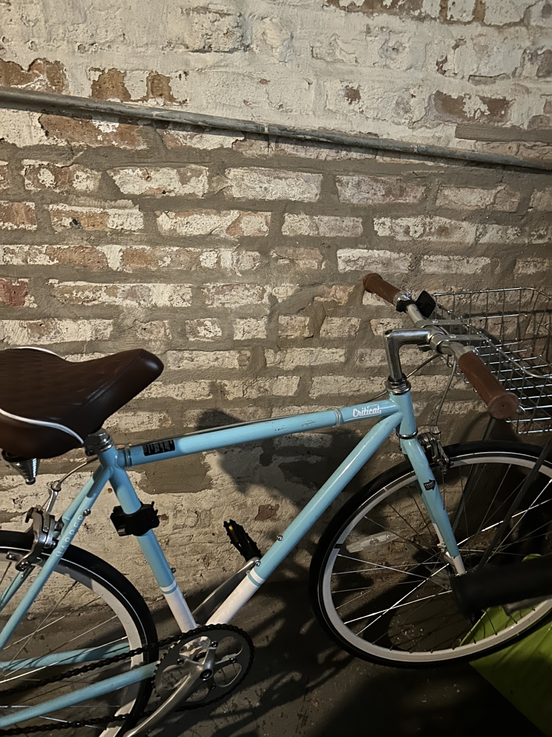 Light Blue Critical Cycle Bike With Basket - photo 3