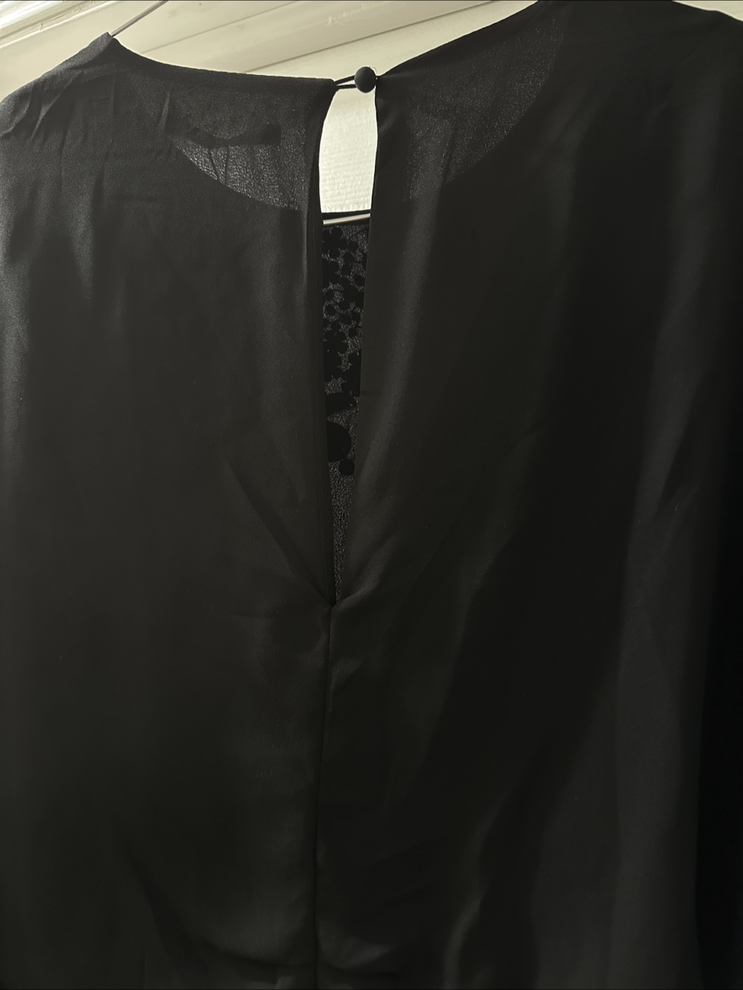 Black Dress Embellished Neckline Size 8 - photo 3