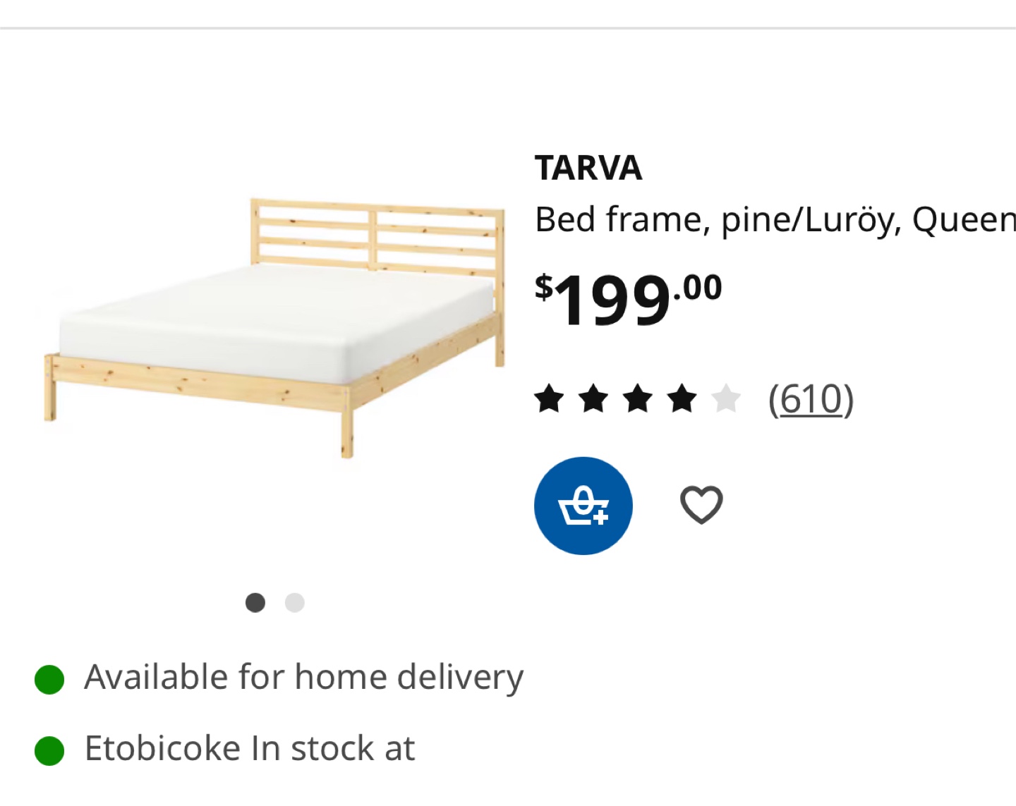 Queen Size Wooden Bed Frame