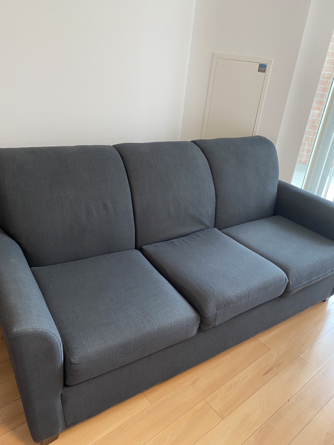 Grey 3-Seater Sofa