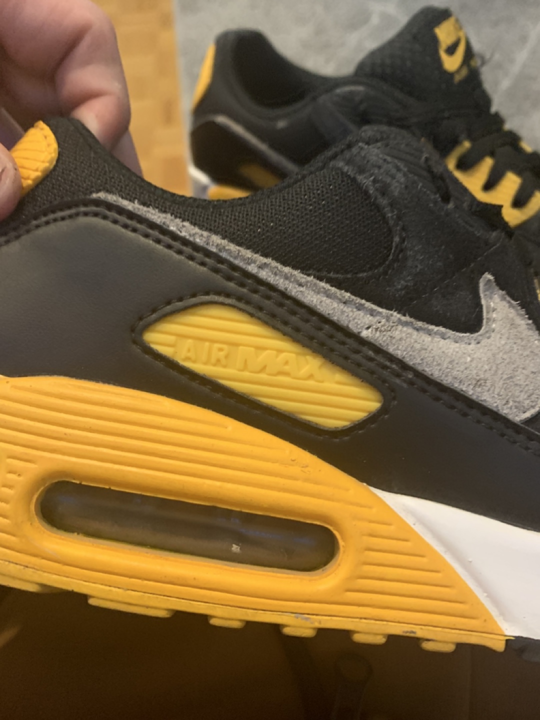 Nike Air Max Black and Yellow Sneakers - photo 3