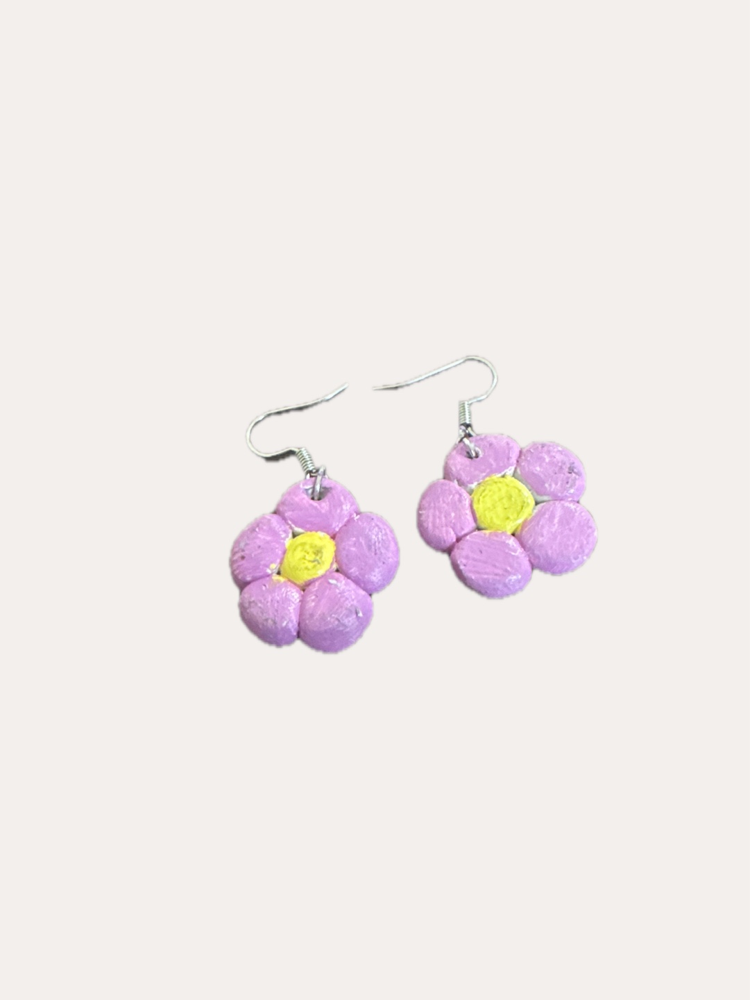 Handmade flower earrings
