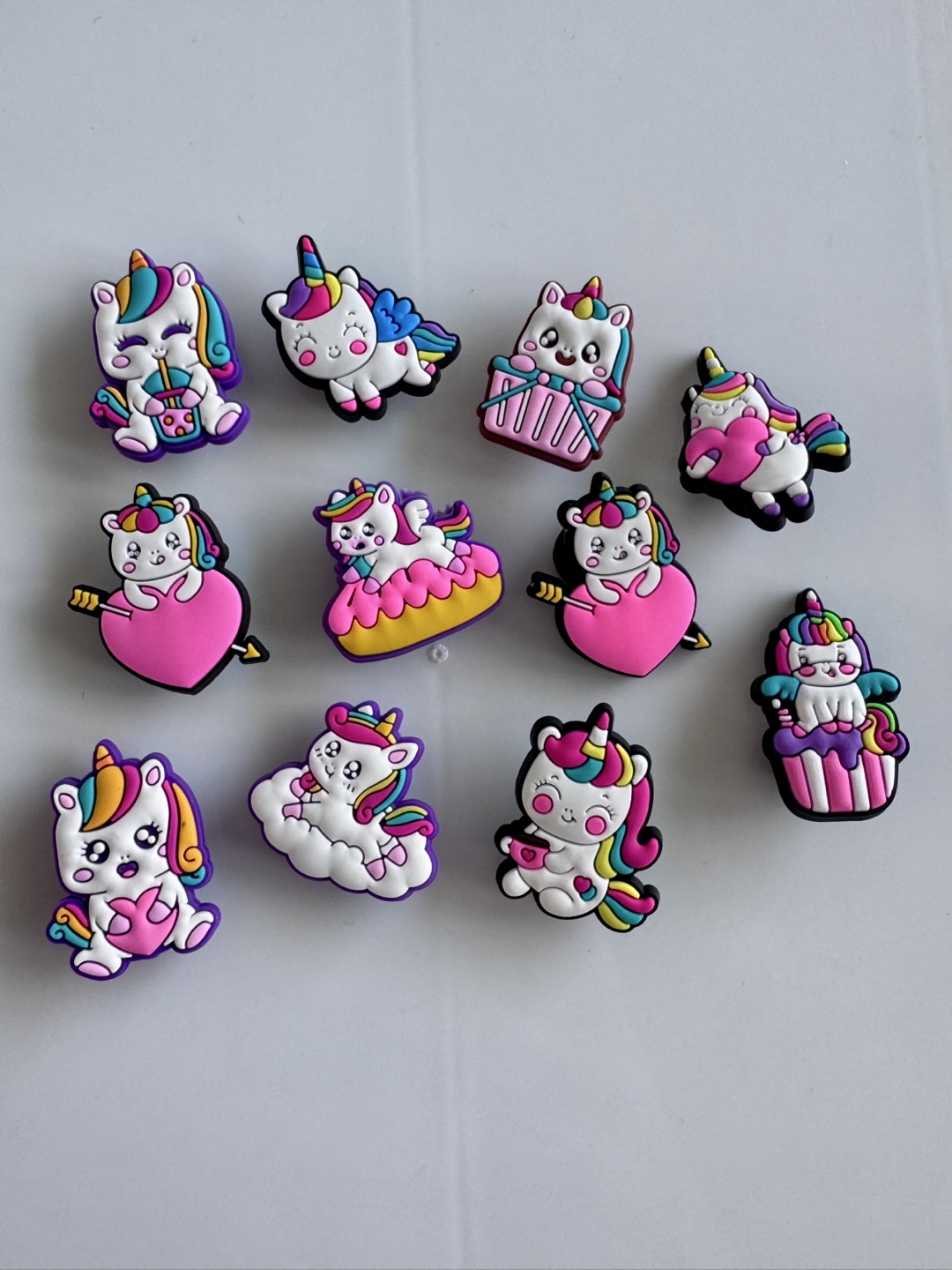 Unicorn Jibbitz - 11 per pack - 2 styles - brand new.