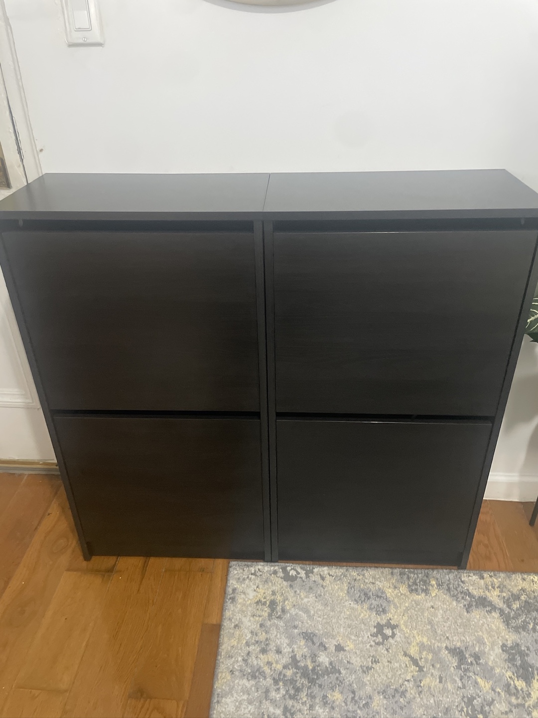 1 IKEA BISSA Shoe Cabinet, Black-Brown - photo 2