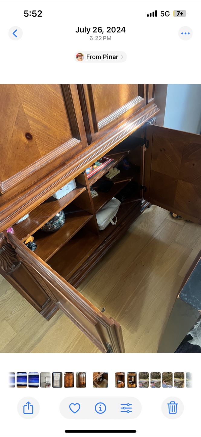 Solid Oak Armoire - photo 4