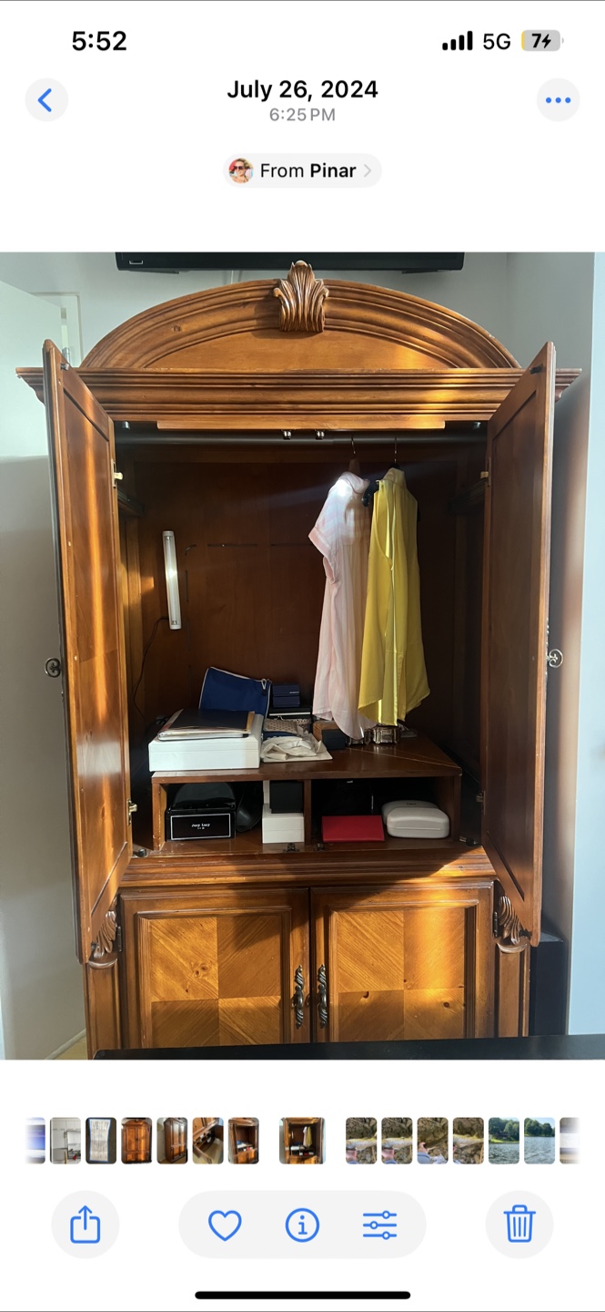 Solid Oak Armoire - photo 3