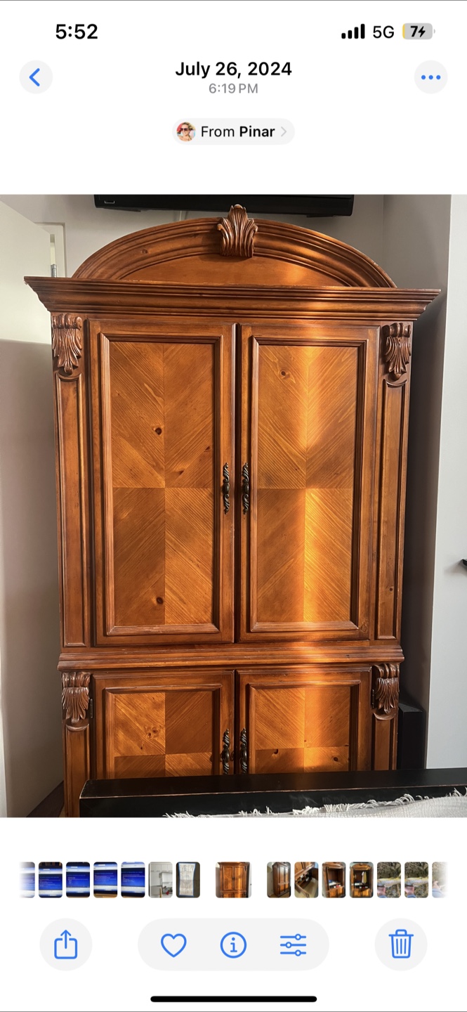 Solid Oak Armoire