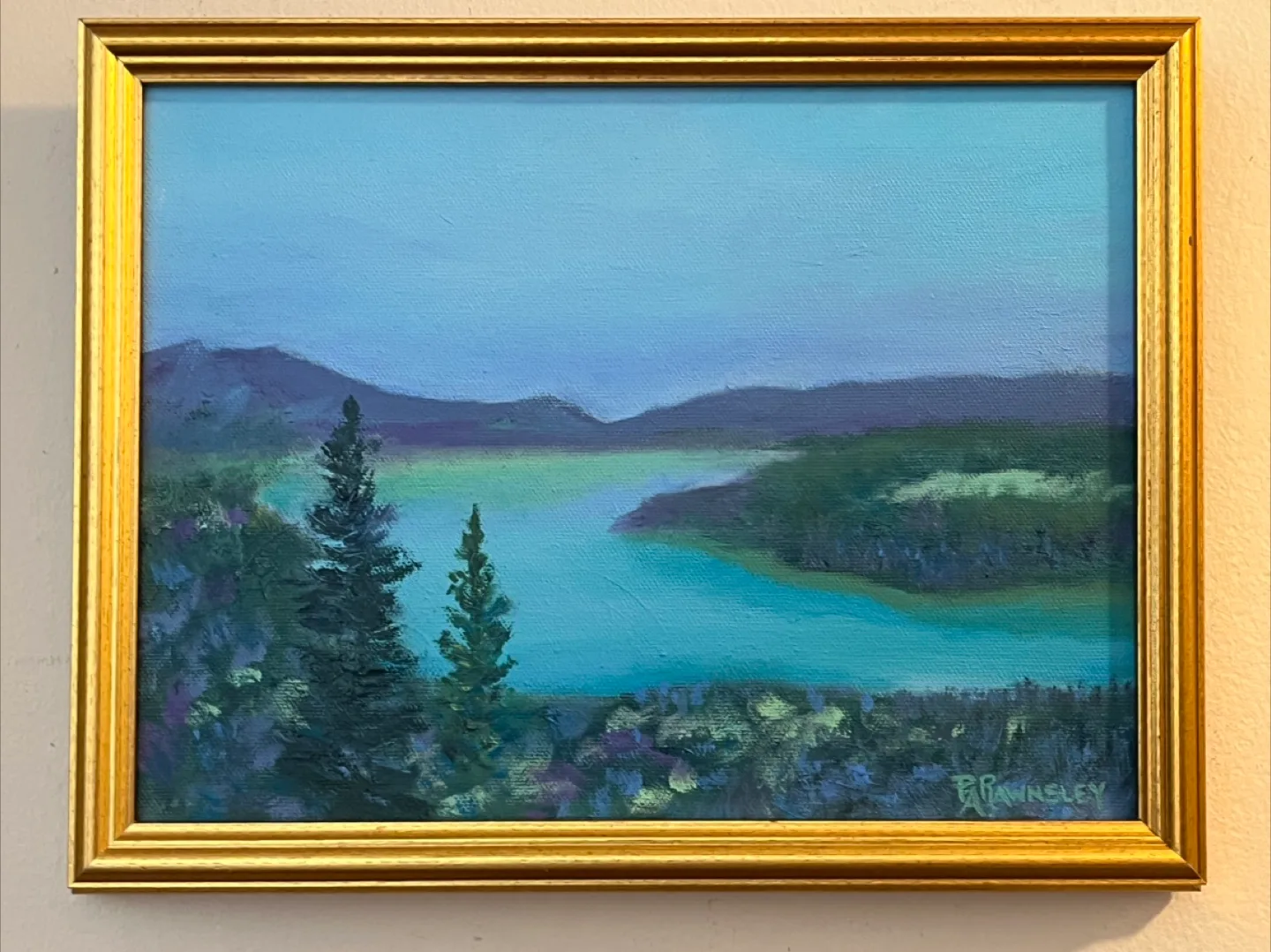 Original art- oil on canvas, 9x12, by Calgary Artist, framed thumbnail