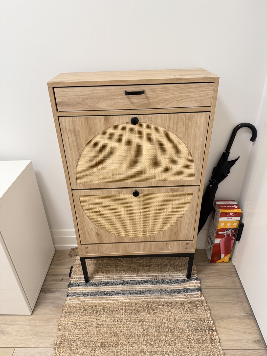 Wooden Shoe Storage Cabinet