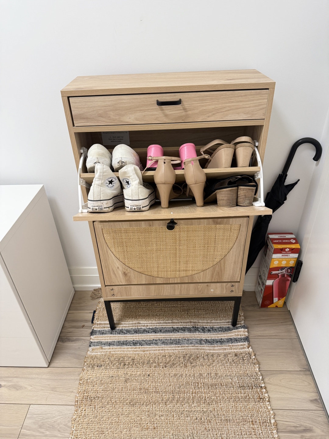 Wooden Shoe Storage Cabinet - photo 2