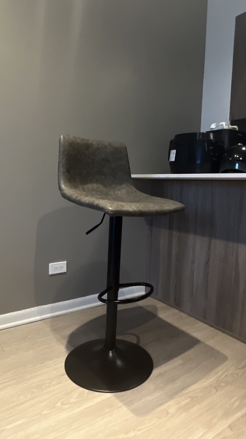 Adjustable Gray Bar Stools - photo 3