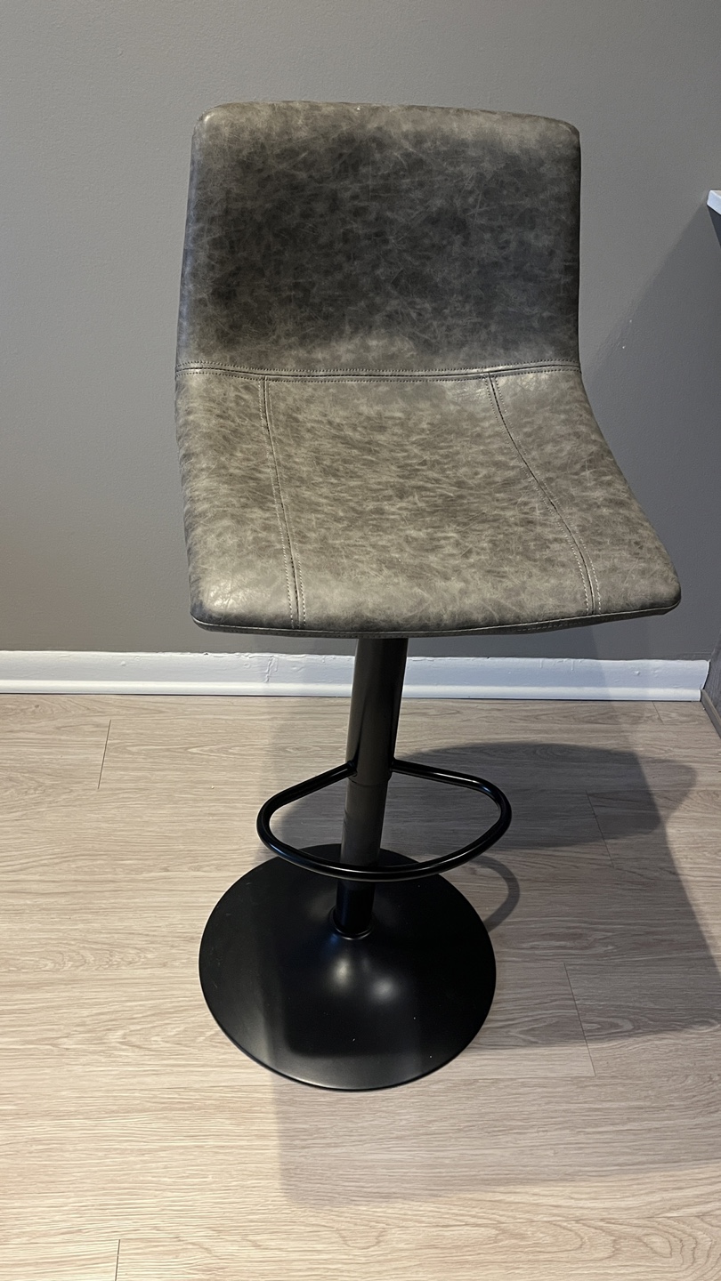 Adjustable Gray Bar Stools - photo 5