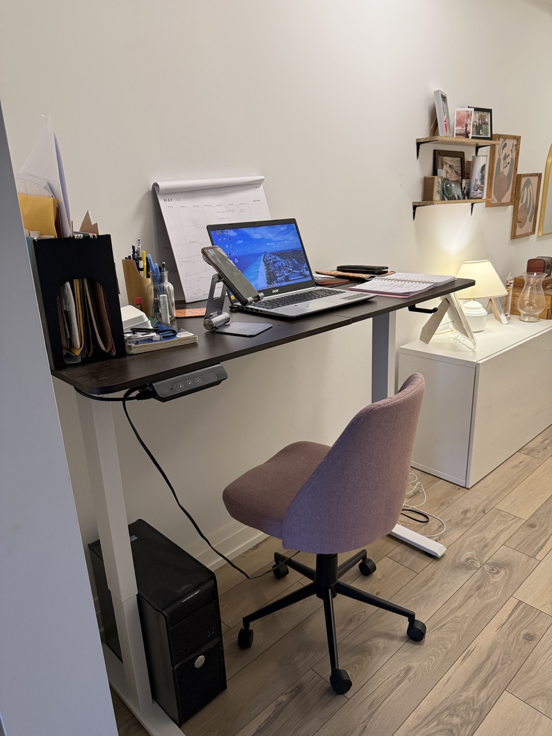 Stand-up Desk and Chair Set