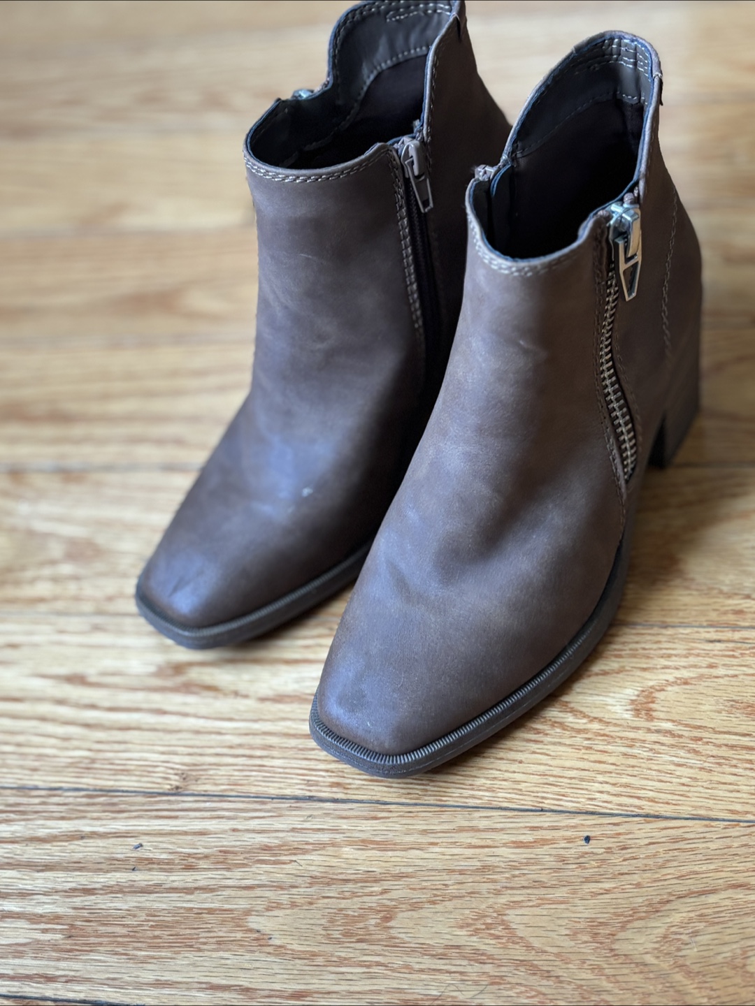 Brown Ankle Boots - Size 8