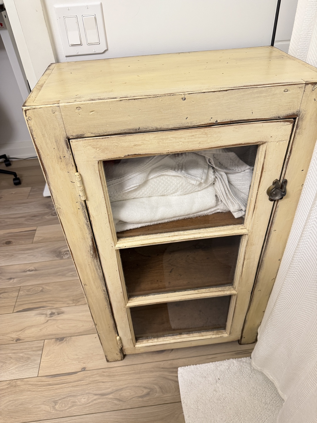 Wooden Cabinet with Glass Door - photo 3
