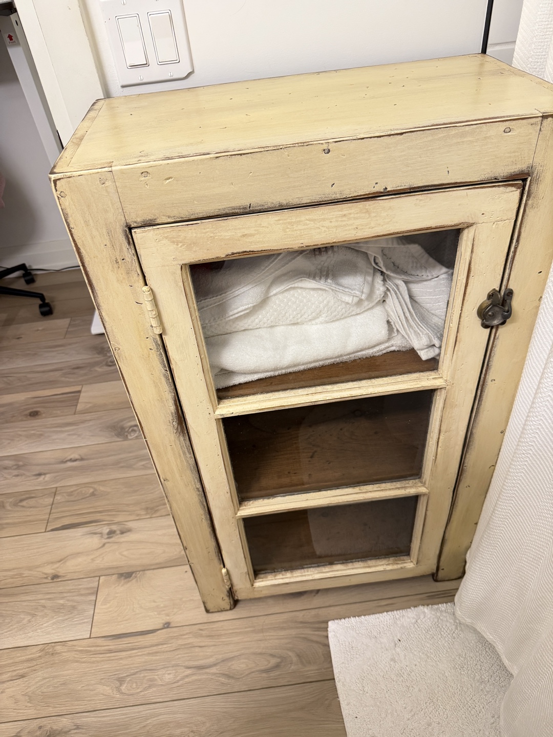 Wooden Cabinet with Glass Door - photo 2